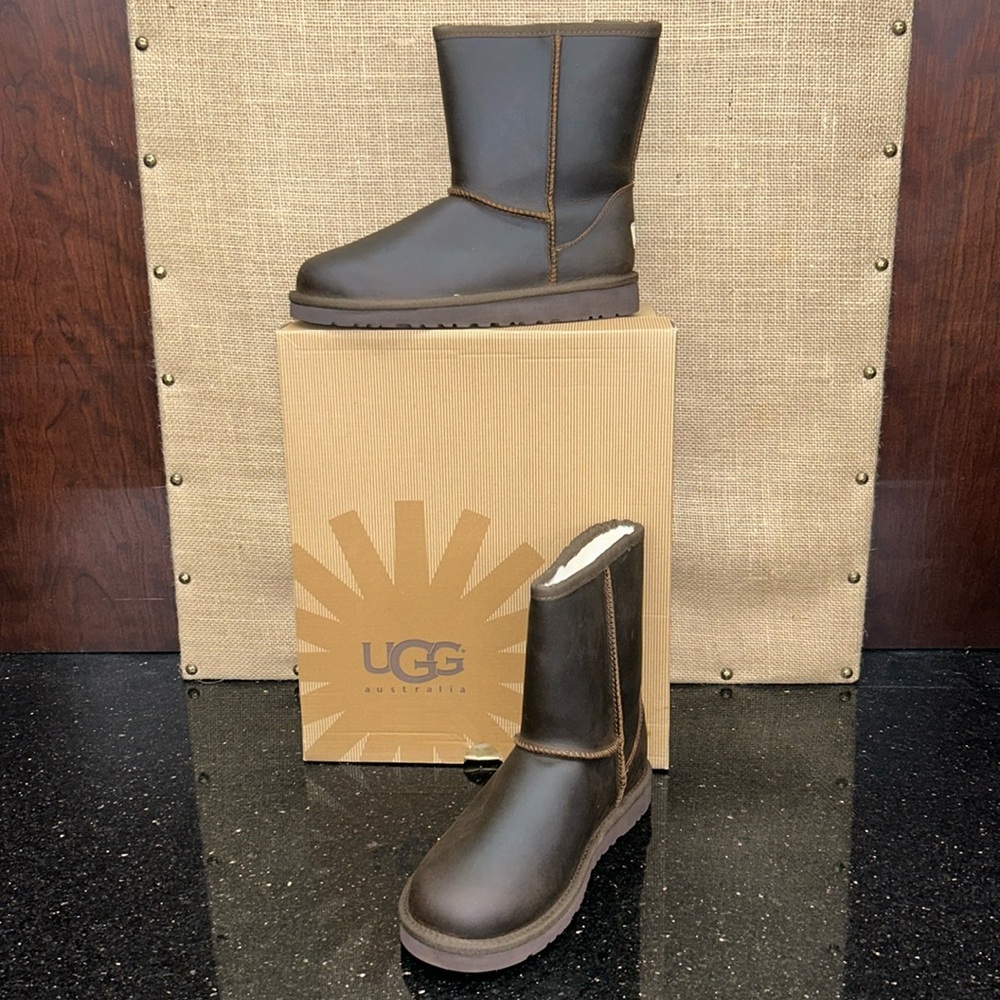NEW UGG CLASSIC LEATHER BOOT CHESTNUT